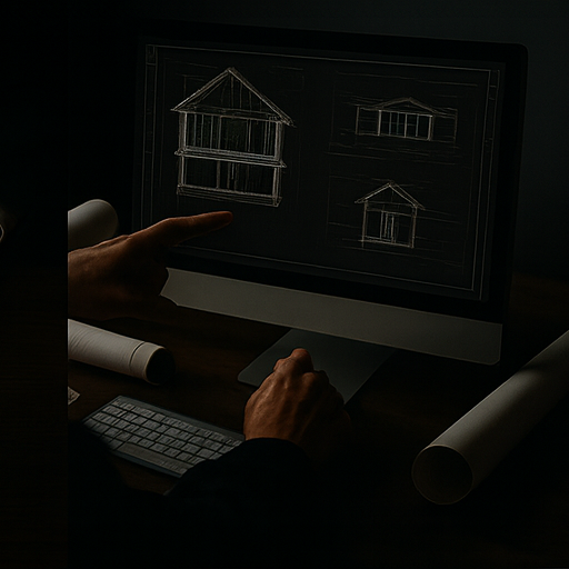 Tekniske tegninger og digital projektering på skærm